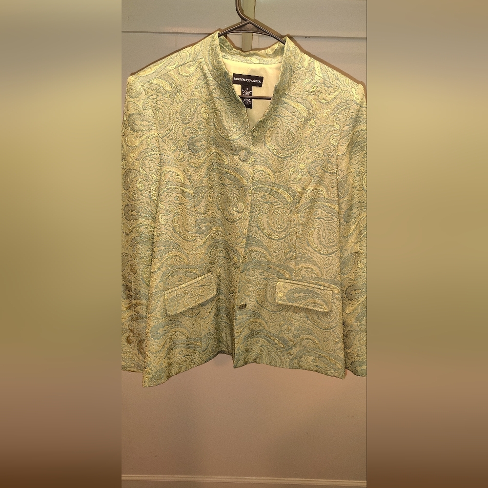 Norton McNaughton Elegant Paisley Blazer